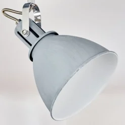 Plafonnier Koppom Bleu, Gris, 4 Lumieres