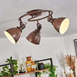 Plafonnier Koppom Rouille, 3 Lumieres