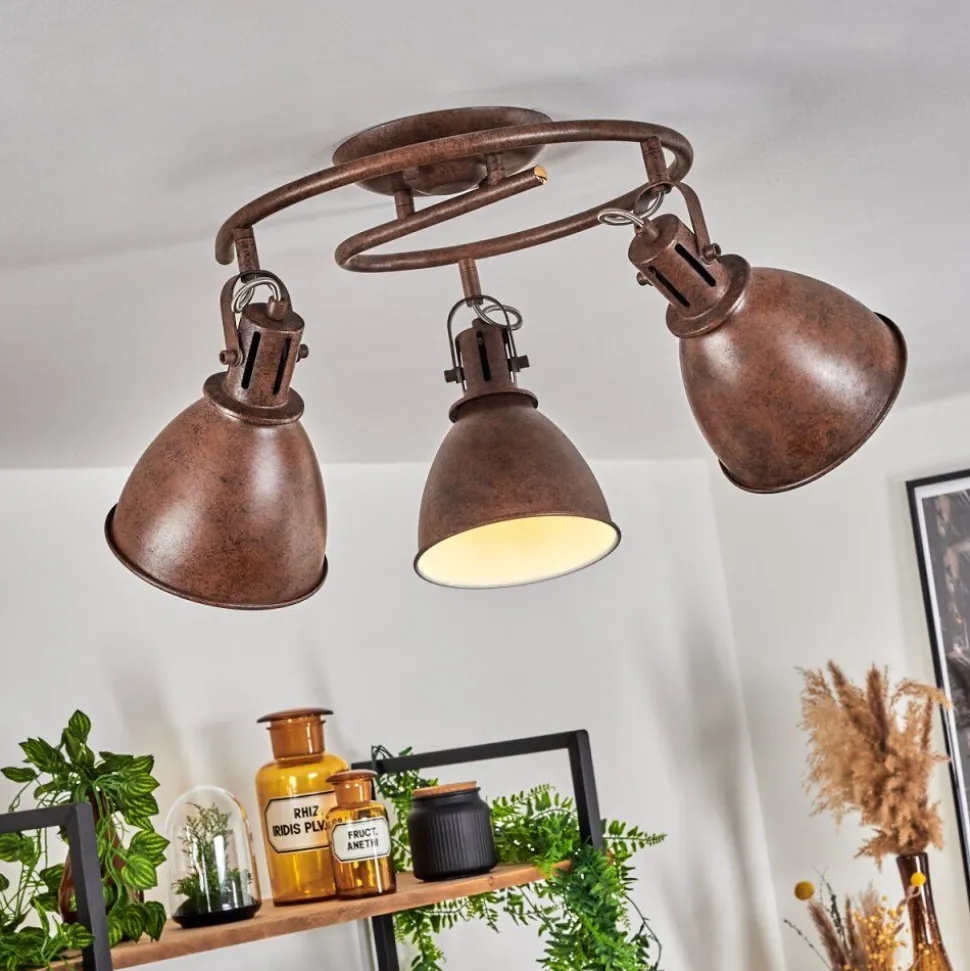Plafonnier Koppom Rouille, 3 Lumieres