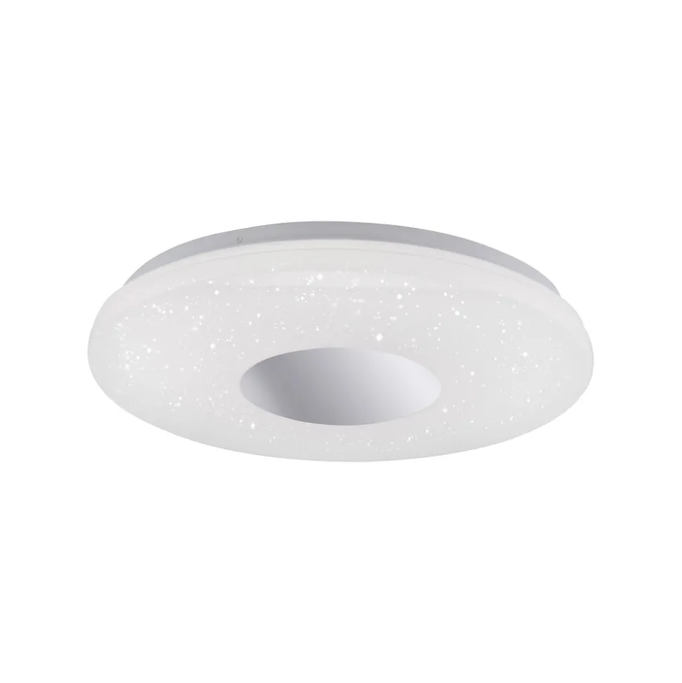 Plafonnier Leuchten Direkt Lavinia Led Chrome, 1 Lumiere, Detecteur De Mouvement
