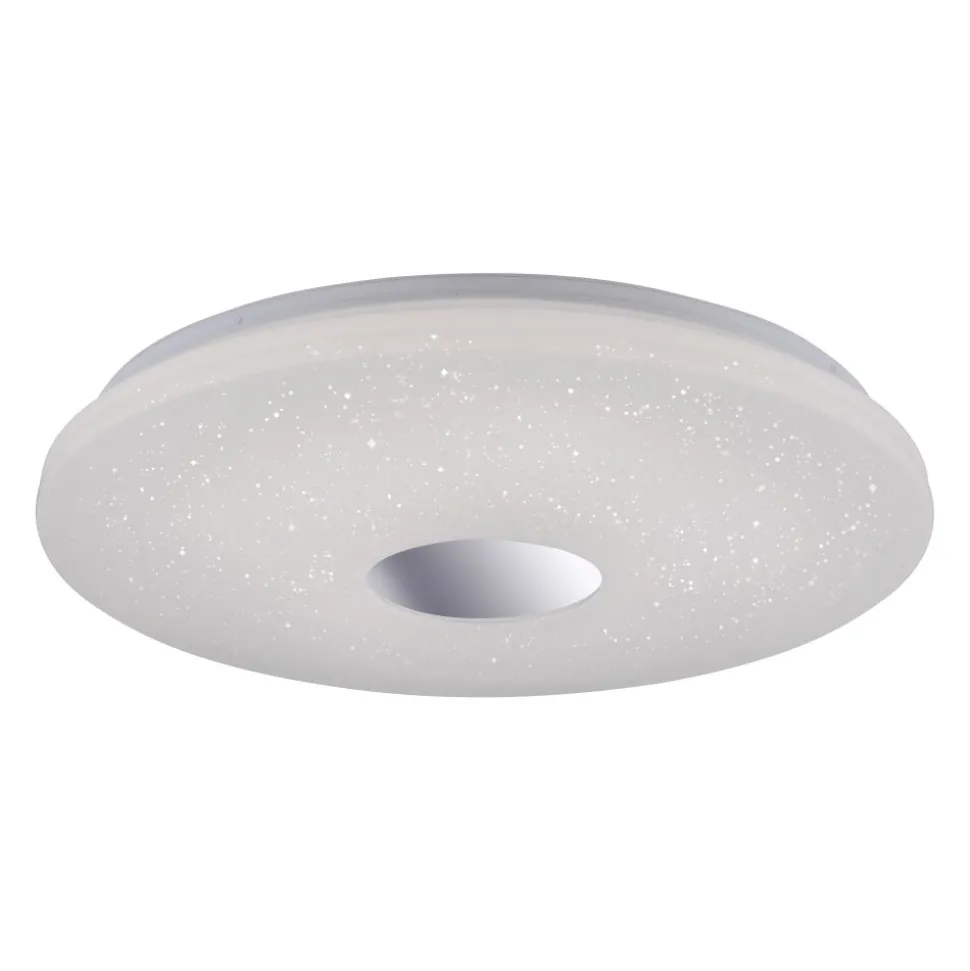 Plafonnier Leuchten Direkt Lavinia Led Chrome, 1 Lumiere, Detecteur De Mouvement