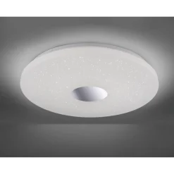 Plafonnier Leuchten Direkt Lavinia Led Chrome, 1 Lumiere, Detecteur De Mouvement