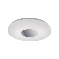 Plafonnier Leuchten Direkt Lavinia Led Chrome, 1 Lumiere, Detecteur De Mouvement