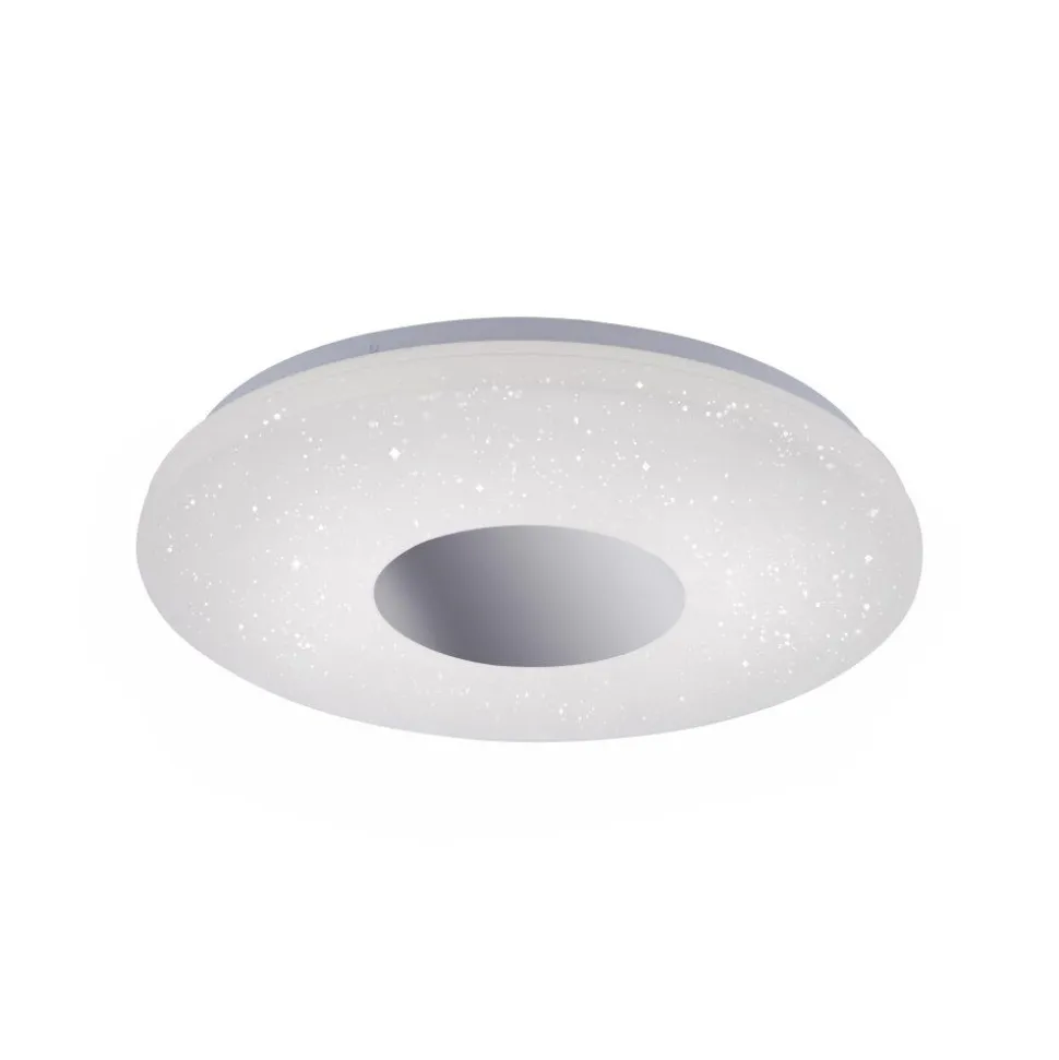 Plafonnier Leuchten Direkt Lavinia Led Chrome, 1 Lumiere, Detecteur De Mouvement