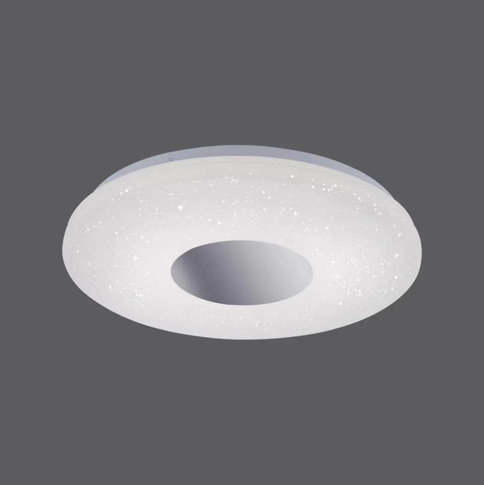 Plafonnier Leuchten Direkt Lavinia Led Chrome, 1 Lumiere, Detecteur De Mouvement