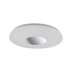 Plafonnier Leuchten Direkt Lavinia Led Chrome, 1 Lumiere, Detecteur De Mouvement