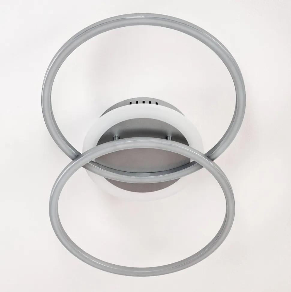 Plafonnier Lithgow Led Argente, 1 Lumiere