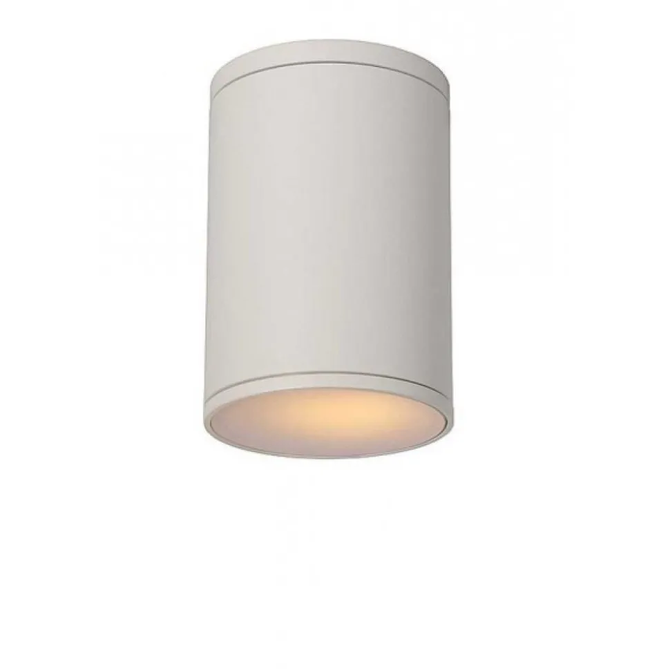 Plafonnier Lucide Tubix Blanc, 1 Lumiere