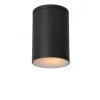 Plafonnier Lucide Tubix Noir, 1 Lumiere
