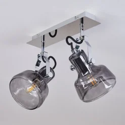 Plafonnier Lulea Chrome, 2 Lumieres