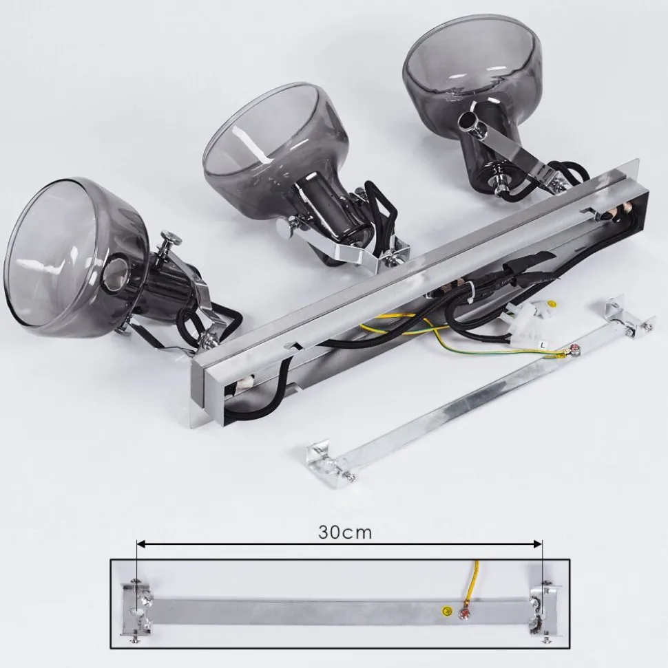 Plafonnier Lulea Chrome, 3 Lumieres