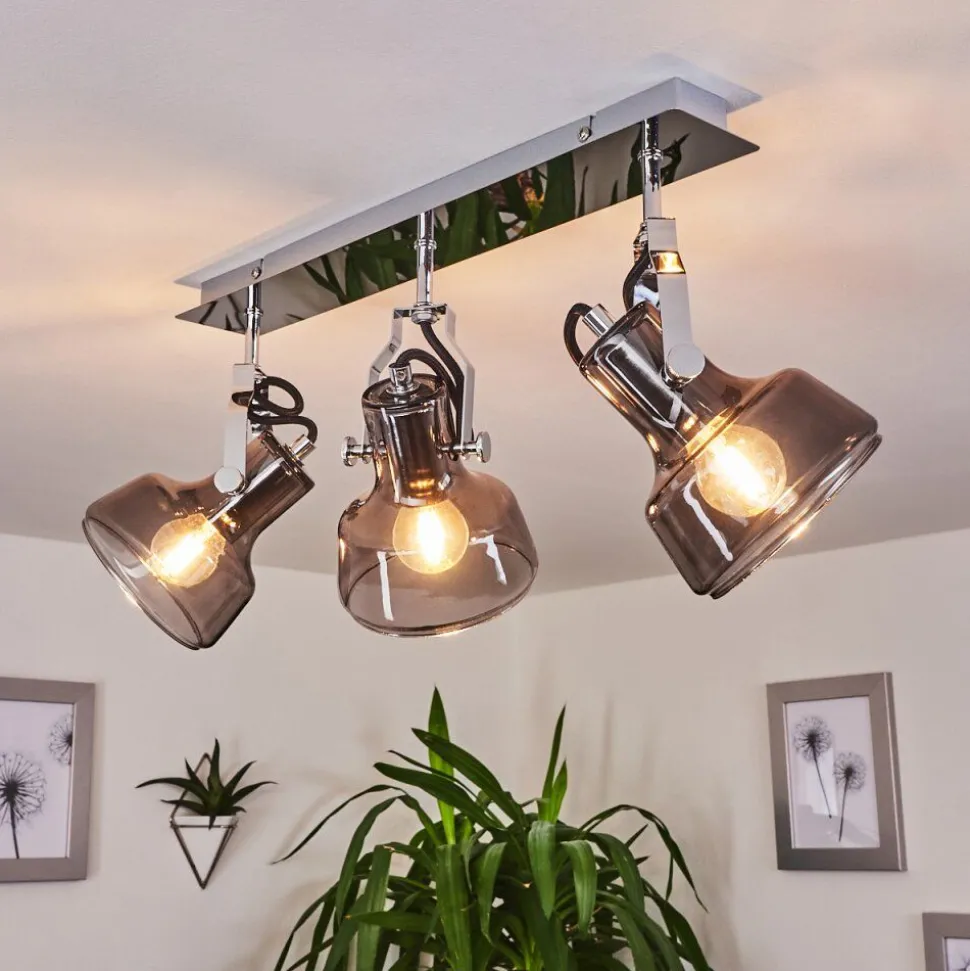 Plafonnier Lulea Chrome, 3 Lumieres