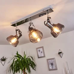Plafonnier Lulea Chrome, 3 Lumieres