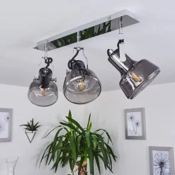 Plafonnier Lulea Chrome, 3 Lumieres