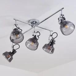 Plafonnier Lulea Chrome, 5 Lumieres