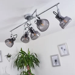 Plafonnier Lulea Chrome, 5 Lumieres