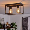Plafonnier Malao Noir, 2 Lumieres