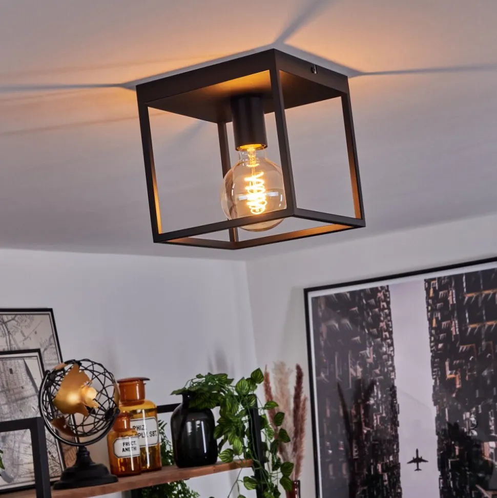 Plafonnier Malao Noir, 1 Lumiere