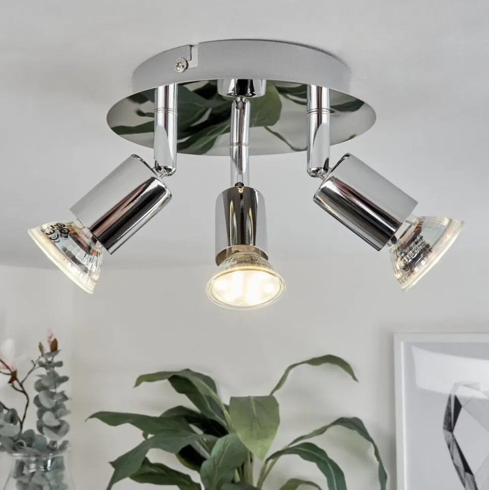 Plafonnier Morges Led Chrome, 3 Lumieres