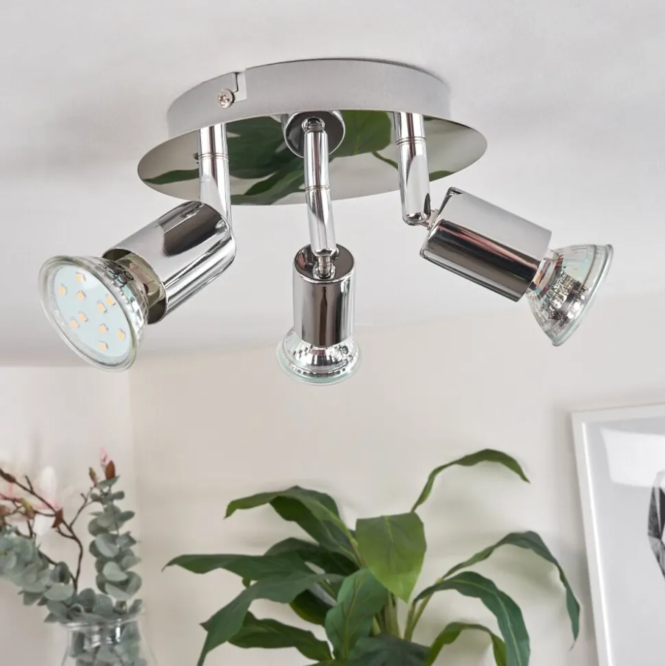 Plafonnier Morges Led Chrome, 3 Lumieres