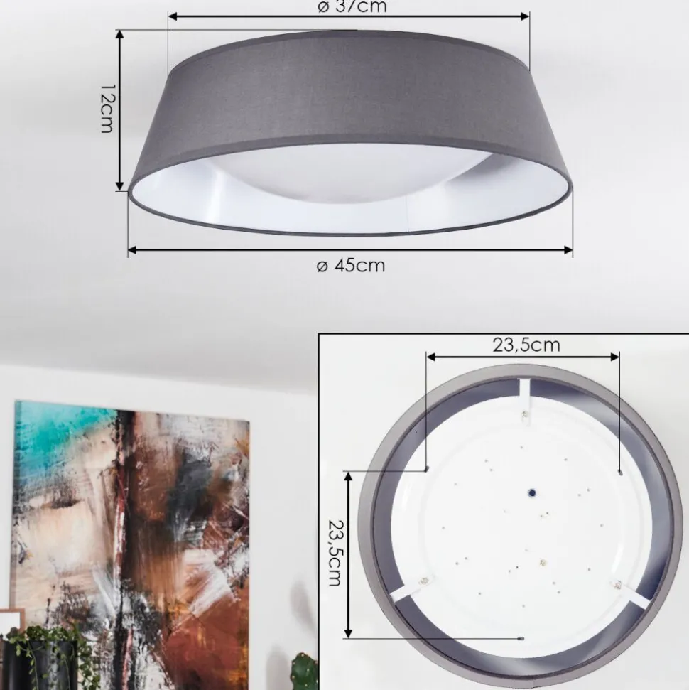 Plafonnier Negio Led Blanc, 1 Lumiere