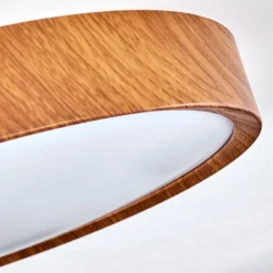 Plafonnier Nexo Led Bois Fonce, 1 Lumiere