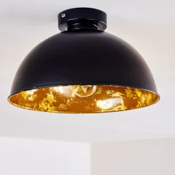 Plafonnier Nome Noir, 1 Lumiere
