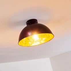 Plafonnier Nome Noir, 1 Lumiere