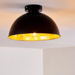 Plafonnier Nome Noir, 1 Lumiere