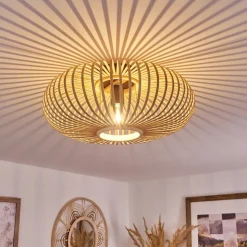 Plafonnier Oravi Bois Clair, 1 Lumiere