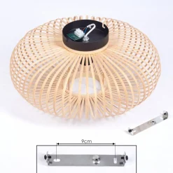 Plafonnier Oravi Bois Clair, 1 Lumiere