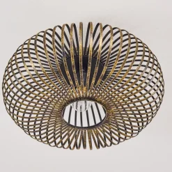 Plafonnier Oravi Noir Dore, 1 Lumiere