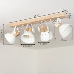 Plafonnier Orny Ecru, 4 Lumieres