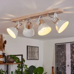 Plafonnier Orny Ecru, 4 Lumieres