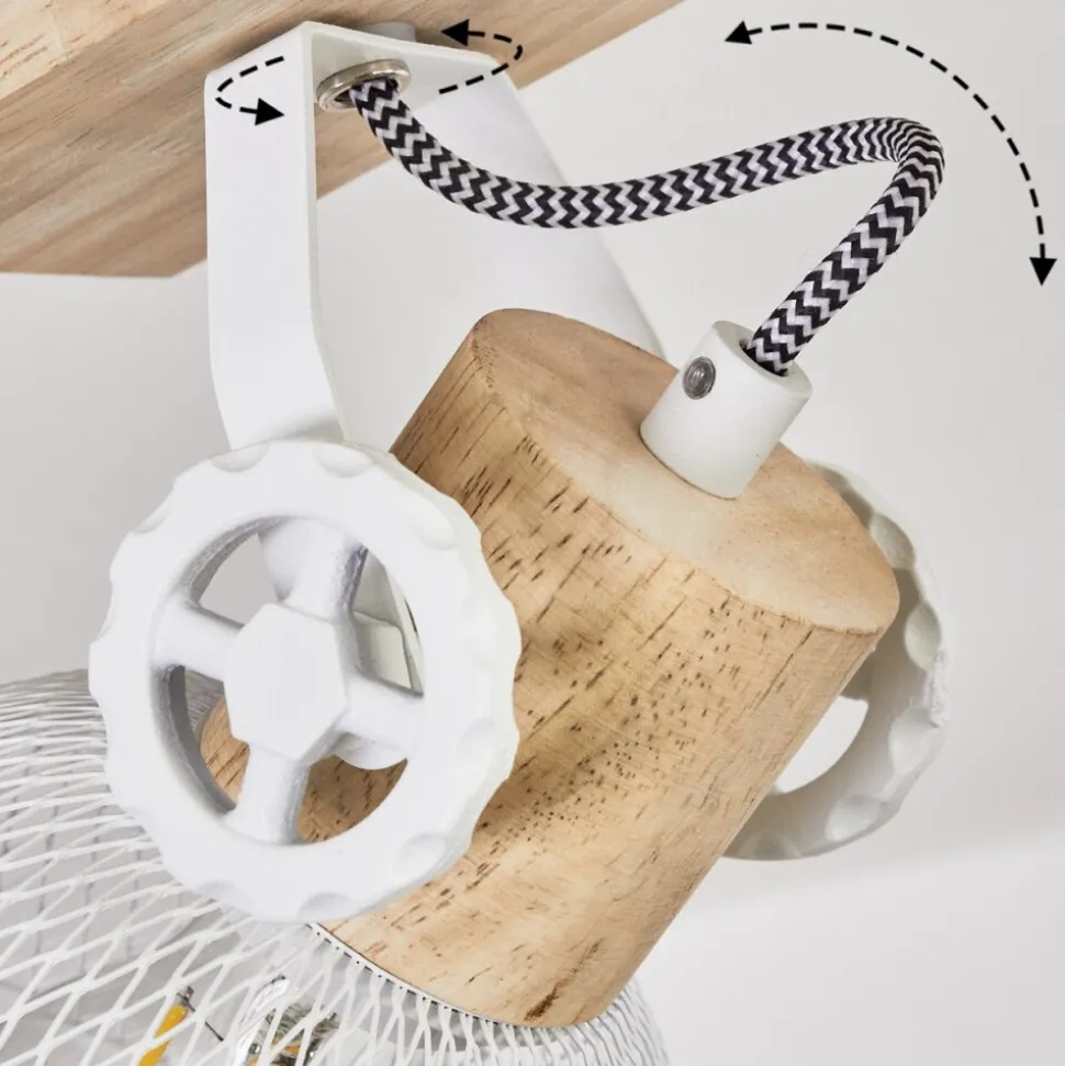 Plafonnier Orny Ecru, Blanc, 3 Lumieres