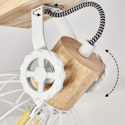 Plafonnier Orny Ecru, Blanc, 2 Lumieres