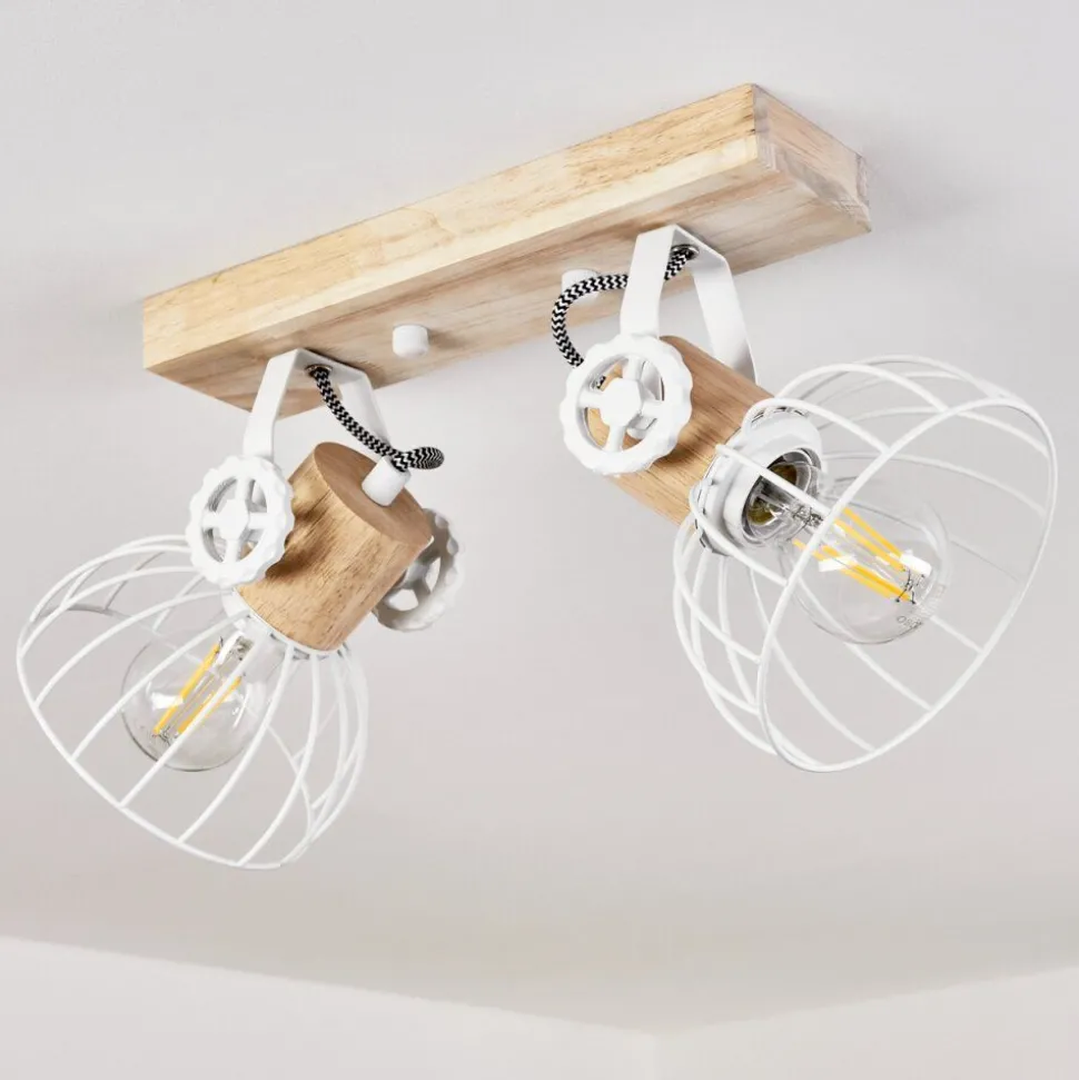 Plafonnier Orny Ecru, Blanc, 2 Lumieres