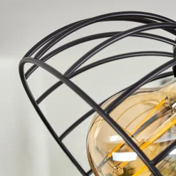Plafonnier Orny Ecru, Noir, 2 Lumieres