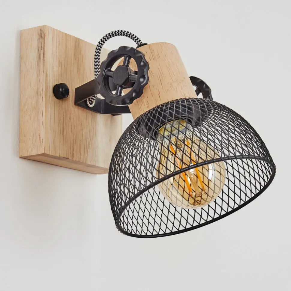 Plafonnier Orny Ecru, Noir, 1 Lumiere