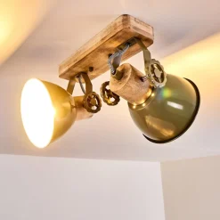 Plafonnier Orny Vert, 2 Lumieres