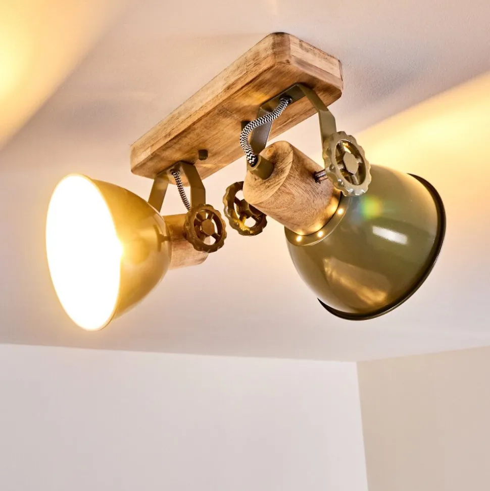 Plafonnier Orny Vert, 2 Lumieres