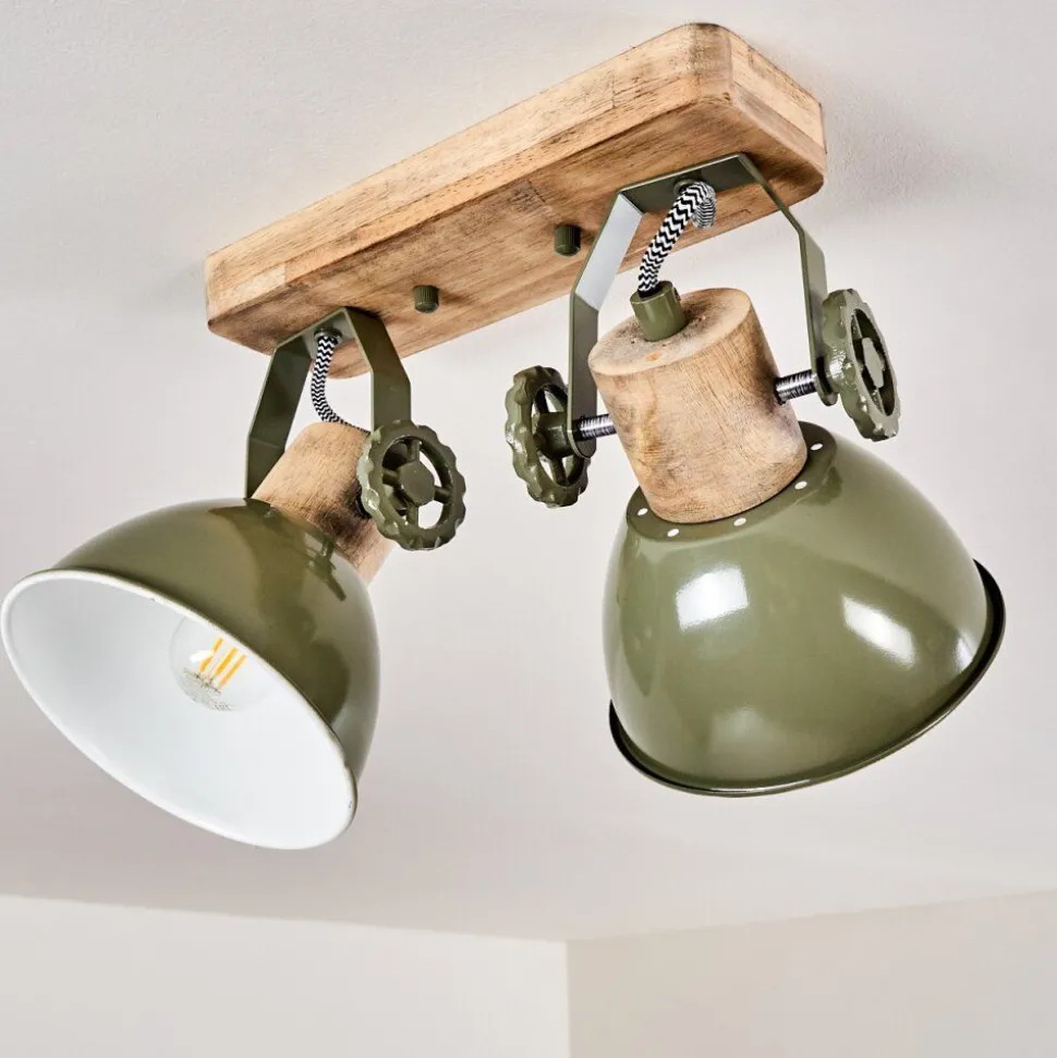 Plafonnier Orny Vert, 2 Lumieres