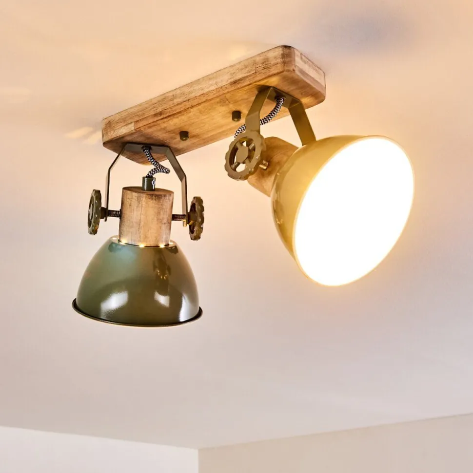 Plafonnier Orny Vert, 2 Lumieres