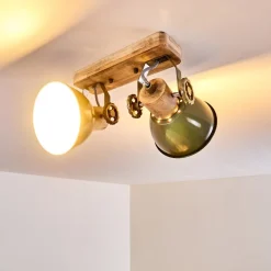 Plafonnier Orny Vert, 2 Lumieres