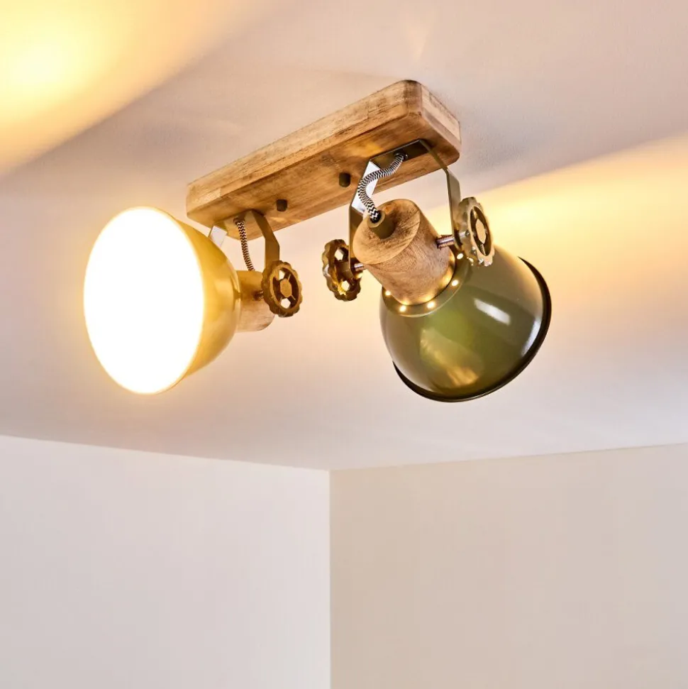 Plafonnier Orny Vert, 2 Lumieres