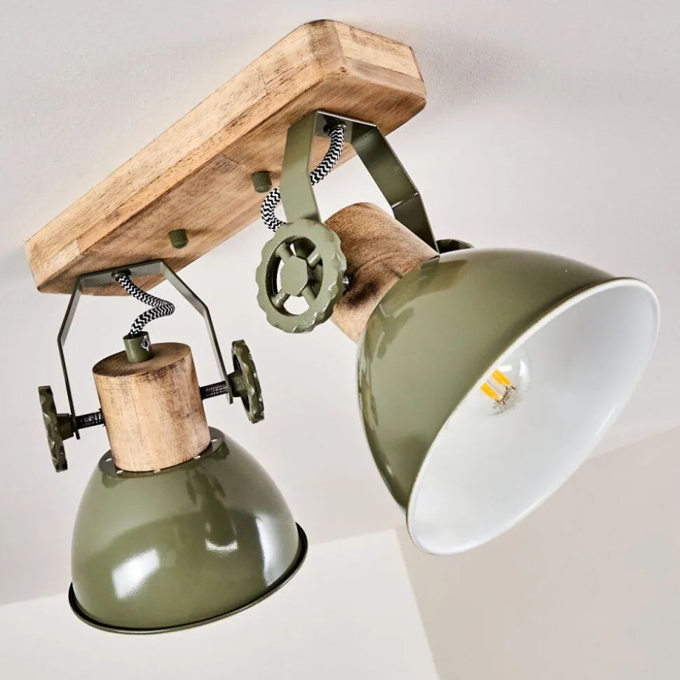 Plafonnier Orny Vert, 2 Lumieres