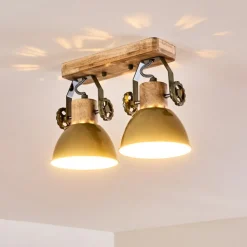 Plafonnier Orny Vert, 2 Lumieres