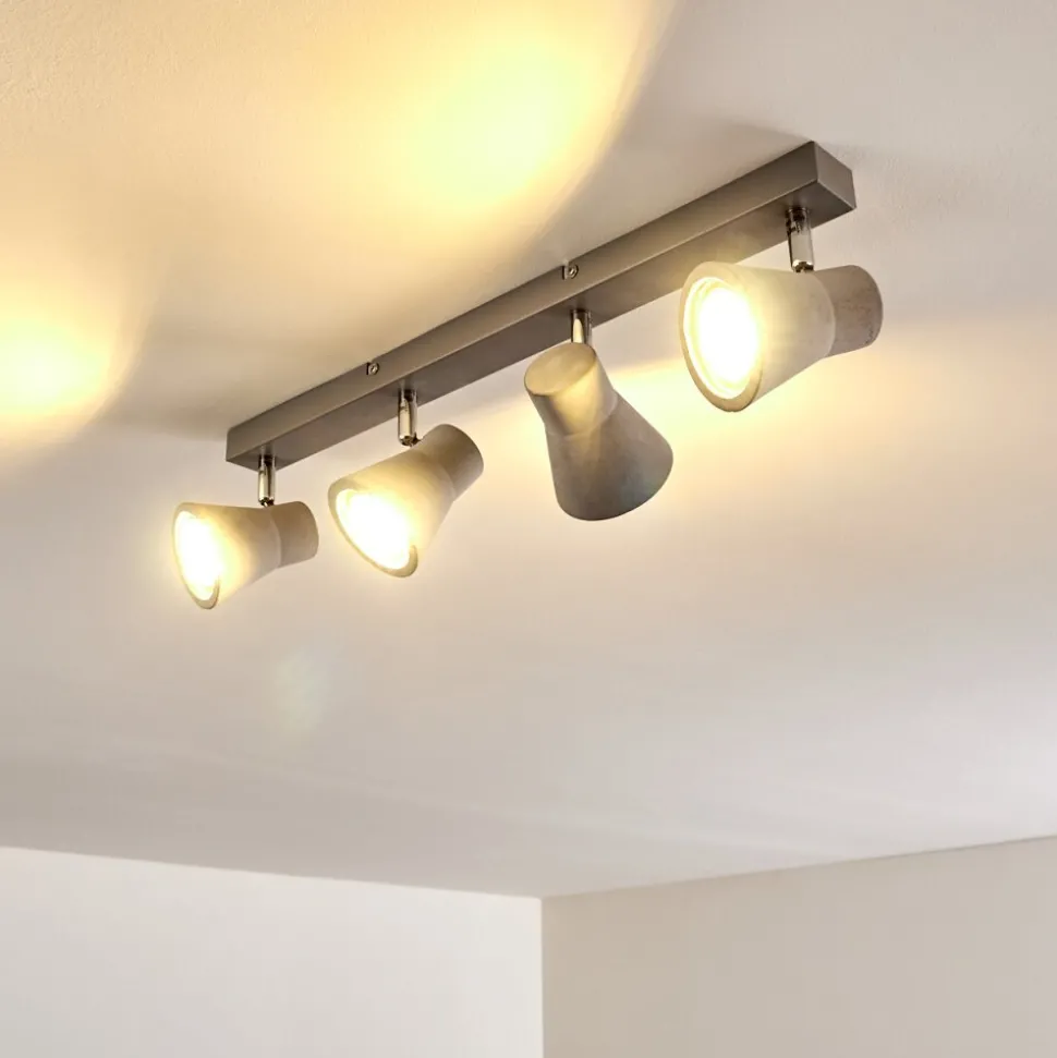 Plafonnier Osco Led Gris, 4 Lumieres