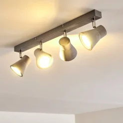 Plafonnier Osco Led Gris, 4 Lumieres