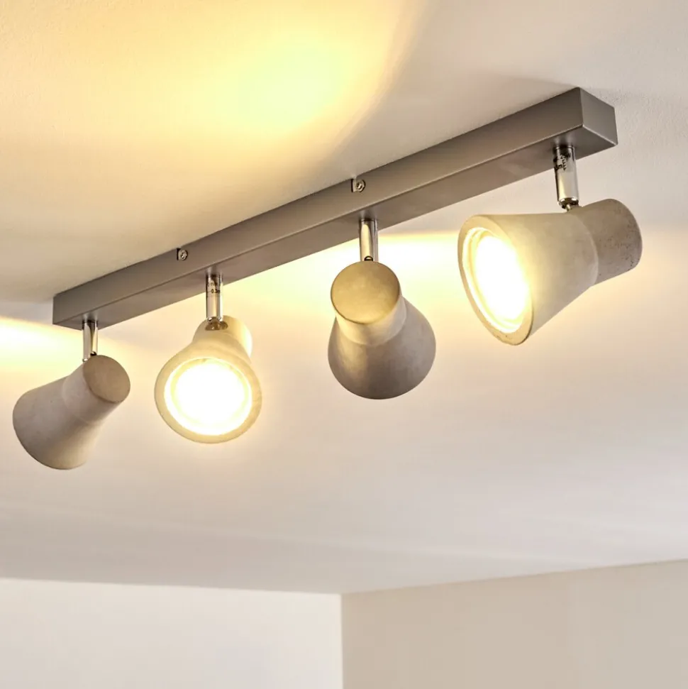 Plafonnier Osco Led Gris, 4 Lumieres